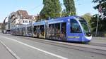 Freiburg im Breisgau - Straßenbahn CAF Urbos 305 - Aufgenommen am 30.09.2018 