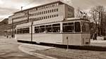 Freiburg im Breisgau - Oldtimer Tram Nr. 100 - Aufgenommen am 16.03.2019