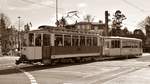 Freiburg im Breisgau - Oldtimer Tram Nr. 56 und Historischer Beiwagen Nr. 135 - Aufgenommen am 16.03.2019