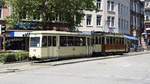 Oldtimer Tram Nr. 56 und seinen historischen Beiwagen Nr. 135 - Die Aufnahme wurde am 01.06.2019 entstanden.