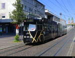 VAG Freiburg i.B. - Strassenbahn DUEWAG GT8N  Nr.229 unterwegs auf der Linie 3 in der Stadt Freiburg am 2024.06.07