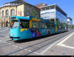 VAG Freiburg i.B. - Strassenbahn DUEWAG GT8N  Nr.231 unterwegs auf der Linie 3 in der Stadt Freiburg am 2024.06.07