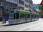 VAG Freiburg i.B. - Strassenbahn DUEWAG GT8Z Nr.242 unterwegs auf der Linie 2 in der Stadt Freiburg am 2024.06.07