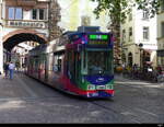 VAG Freiburg i.B. - Strassenbahn DUEWAG GT8Z Nr.262 unterwegs auf der Linie 2 in der Stadt Freiburg am 2024.06.07