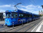 VAG Freiburg i.B. - Strassenbahn DUEWAG GT8K Nr.212 unterwegs auf Fahrschule in der Stadt Freiburg am 2024.07.05