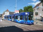 GT 8 Z - 241 mit ihrer neuen  Bergwelt Schauinsland  Werbung am Siegesdenkmal am 04.06.2010