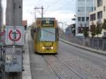 VAG Wagen 260 nach Rieselfeld beim Verlassen der Haltestelle Hauptbahnhof.Freiburg(Breisgau)08.11.2013.