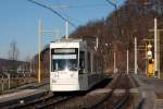 Gera - GVB/Linie 1 - 204 bei Abf. an der Hst. Pforten am 29.11.2011