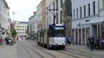 Wagen 302 der Görlitzer Straßenbahn auf der Berliner Straße.