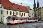 Tatra-Traktion 1170 + 1186 auf dem Hallorenring/Klausbrcke (25. September 1999)