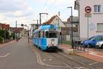 IGN Sonderfahrt mit RNV/HSB Düwag GT8 Wagen 2014 am 23.06.24 in Heidelberg