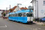 IGN Sonderfahrt mit RNV/HSB Düwag GT8 Wagen 2014 am 23.06.24 in Heidelberg