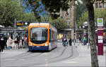 Die Haltestelle Bismarckstraße -    ...