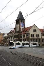 Jena - JeNah/Linie 5 - 611 vor Hst. Paradiesbahnhof am 26.03.2009