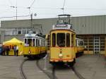 Treffpunkt Schienennahverkehr Karlsruhe e.V. in Karlsruhe Betriebshof West beim Tag der Offenen Tür bei der VBK am 25.04.15