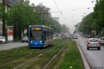 TW 601 in der Wilhelmshher Allee kurz vor der Haltestelle Kirchweg. Kassel, 05.05.2012.