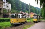 Tw 4 umfhrt Bw 23 an der Endstelle in Bad Schandau (4.