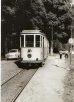 Kirnitzschtalbahn auf dem Weg zum Lichtenhainer Wasserfall um 1988, 