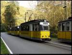 Deutschland - Kirnitzschtalbahn, Zugkreuzung, 03.10.2011