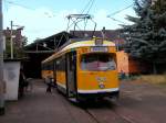 Krefeld SWK SL 044 (GT8 821) Hüls (Endstelle) am 15. Juli 2009. 