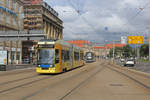 Leipzig LVB SL 9 (DWA NGT8 (LVB-Typ 36) 1107) Tröndlinring am 25.