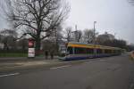 Strassenbahn am 19.01.2014 in Leipzig