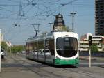 RNV Bombardier Variobahn 2221 (RNV6) (ex VBL) von hinten am 24.04.15 in Mannheim