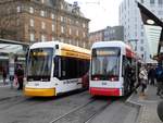 MVG Stadler Variobahn 224 und 230 am 02.12.17 in Mainz Hauptbahnhof