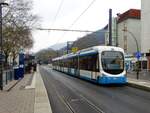 RNV Bombardier Variobahn 3277 (RNV8) (ex HSB) am 16.12.17 in Heidelberg 