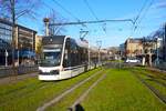 RNV Skoda Rhein Neckar Tram Wagen 1804 am 30.11.24 in Mannheim