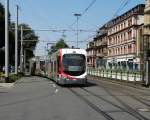 RNV Bombardier Variobahn 4129 (ex OEG) (RNV6) am 03.07.15 in Heidelberg