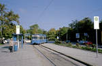 München MVG SL 27 (P3.16 2028) Petuelring am 16. Oktober 2006. - Scan eines Farbnegativs. Film: Kodak FB 200-6. Kamera: Leica C2.
