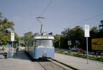 München MVG SL 27 (P3.16 2028) Petuelring am 16. Oktober 2006. - Scan eines Farbnegativs. Film: Kodak FB 200-6. Kamera: Leica C2.