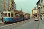 Linie 19 der Münchener Straßenbahn im Sommer 1984