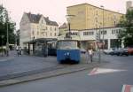 Mnchen MVV Tramlinie 16 (P3.16 2009) Harras im Juli 1987.