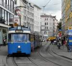 MVG P-Wagen 2028 am 14.08.14 in München auf der Linie 21