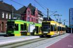 STOAG-Tw 205 und MVG-Tw 203 an der Endstelle Neumarkt in Oberhausen-Sterkrade (21.