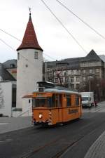 Plauen - PSB/Dienstfahrt - Der  Bauwagen  64 (VEB Waggonbau Gotha, Typ T57, Bauj.