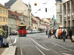 Triebwagen 299 aus sterreich zu Gast in Potsdam zzum Strassenbahnjubilum 2007