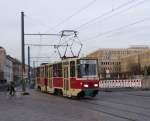 Auf seiner Fahrt zum Hauptbahnhof erreicht TW 001 den Alten Markt.