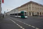 Am 07.02.2015 fährt die Vario Bahn  431  auf der Linie 96 zum Kirchsteigfeld. Nächster Halt, Potsdam Platz der Einheit.