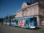  HANSA FOREVER..   na ja, Hauptsache die Tram fhrt noch :-)
am  03.06.2010 in Rostock, Neuer Markt