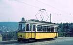 SSB Stuttgart__Der GS-Tw 851 auf Sonderfahrt in der Birkenwaldstraße zum Killesberg.__05-05-1973