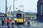 SSB Stuttgart__Der GS-Tw 851 [Uerdingen 1939] in der Wendeschleife der Linie 8 im Ostheimer Depotgelände.