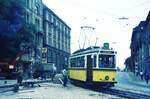 SSB Stuttgart__Gartenschau-TW (GS) 856 [Uerdingen 1939] in der Neckarstr. beim Mineralbad Berg.__07-1971 