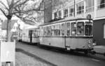 SSB Stuttgart_VerkehrsfreundeStuttgart Abschiedsfahrt für Linie 10 mit Einbeziehung weiterer Strecken. In der Schleife Botnang Tw 753 mit Bw 1543 und GT4 450.__20-03-1976