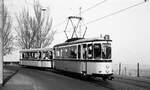 SSB Stuttgart_VerkehrsfreundeStuttgart Abschiedsfahrt für Linie 10 mit Einbeziehung weiterer Strecken. T2 753 mit B2  Schiffle  1543 fährt die Panoramastrecke vom Killesberg abwärts. Die Rundfahrt, einer Gebirgsbahn würdig: von Degerloch hinunter ins Stadtzentrum, zum Schloßplatz, 223 Höhenmeter (von 471m auf 248m) zum Killesberg hinauf 117m, dann vom Schloßplatz zum Botnanger Sattel 138m hinauf und zuletzt, vom Schloßplatz nach Heumaden am Fernsehturm vorbei, auf 485m hinauf=237m Höhendifferenz. (Innsbrucks Linie 6, die 'Mittelgebirgsbahn' hat nach Igls knapp 300 m Höhenunterschied).