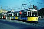 SSB Stuttgart__DoT4 910 auf Linie 9 am Schloßplatz.__09-1971