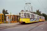 Zug der Stuttgarter Straßenbahnlinie 15 am Bubenbad (1983)