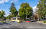 Woltersdorfer Strassenbahn Wagen 28 / Woltersdorf Thälmannplatz, 28.